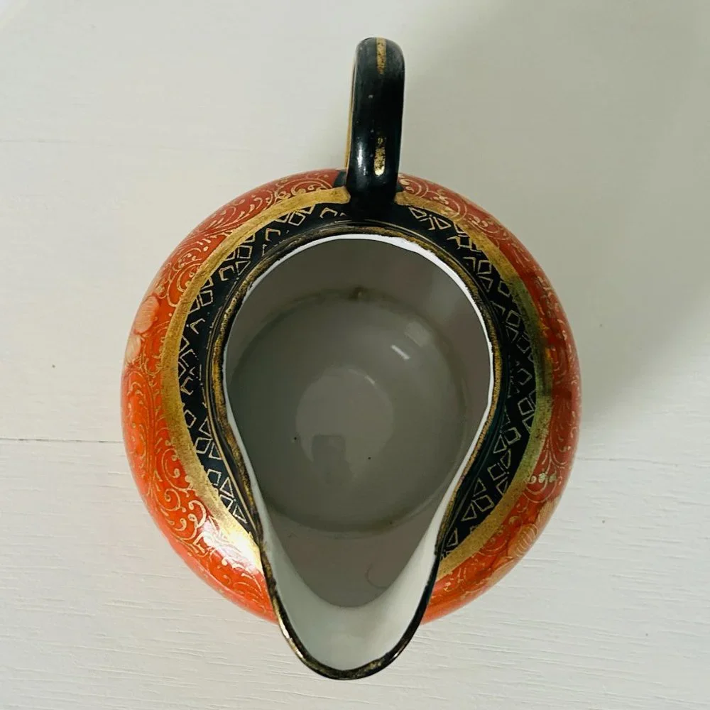 VINTAGE TT Takito Company Hand Painted Japan Tea Pot and Creamer
